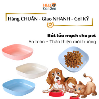 Bát ăn chó mèo chuyên đựng thức ăn rawfood cho mèo làm từ bột lúa mạch an toàn thân thiện môi trường