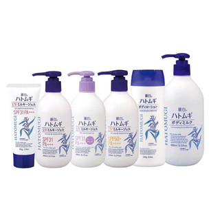 Sữa Dưỡng Thể Chống Nắng, Dưỡng Ẩm Hatomugi UV Care & Moisturizing SPF 50+ PA++++ UV Milky Gel 250ml/80g