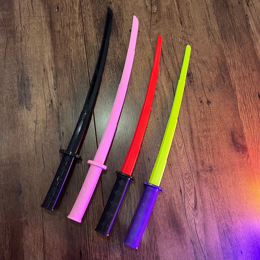 Kiếm Nhựa Samurai 3D, Kiếm Katana Rút Gọn 3D, Cosplay Nhân Vật