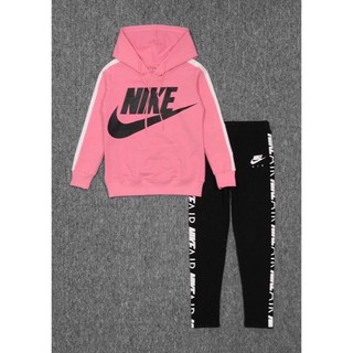 Áo khoác hoodie nỉ nữ Nk hồng chữ đen có mũ chui đầu size 16 QACCESSORIES