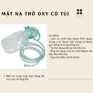Mặt nạ thở oxy (mask oxy có túi) 1 cái