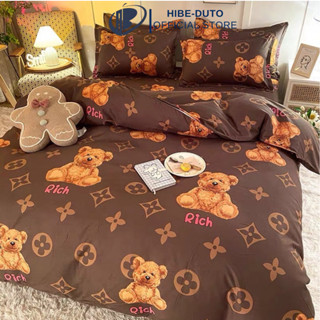 Sét Vỏ bọc mền 5 món, vỏ chăn lồng được ruột có khoá kéo chất cotton poly - Không kèm ruột