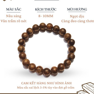Vòng tay trầm hương - vòng tay trầm hương hoàn toàn tự nhiên, tuổi trầm 12- 16 năm