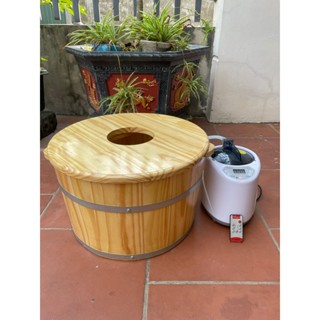 Chậu gỗ xông vùng kínBẢO HÀNHchậu gỗ xông phụ khoa