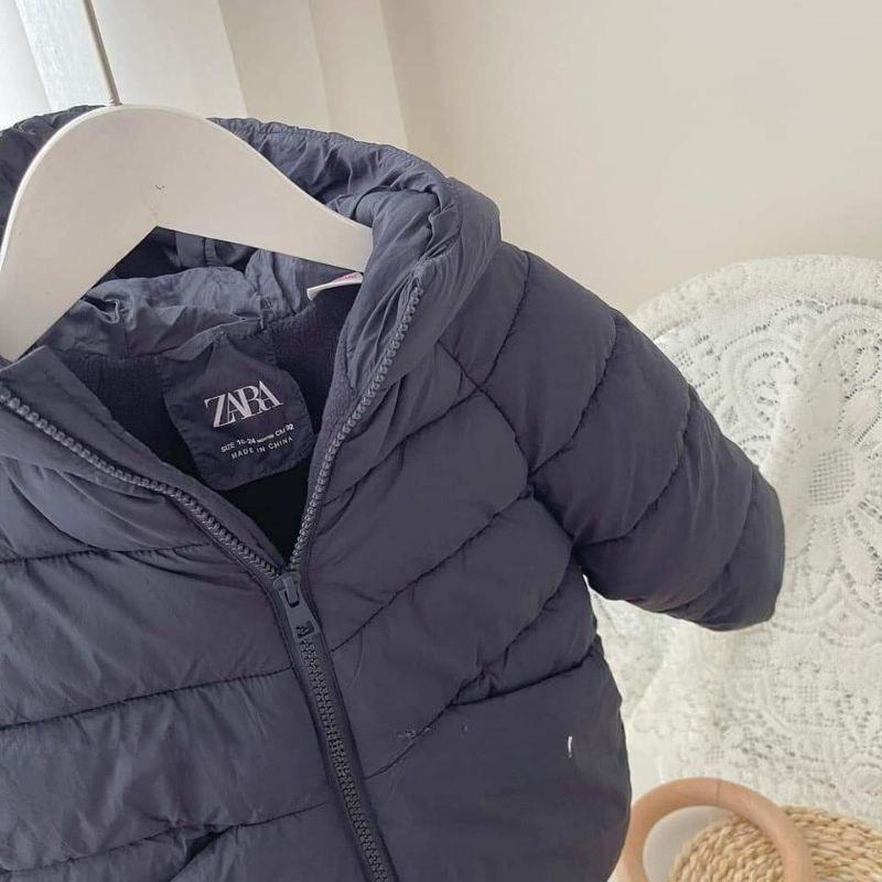 Áo khoác phao cho bé trai bé gái Áo phao có mũ trần bông lót lông có túi cho bé 4 lớp giữ ấm tuyệt đối