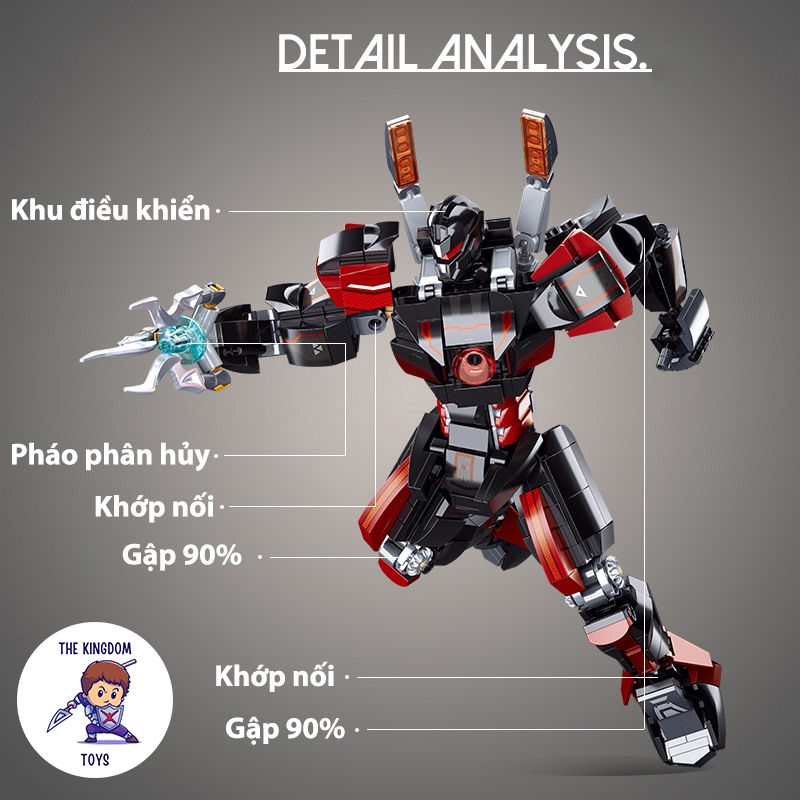 Đồ Chơi Lắp Ráp Mô Hình Robot Jaeger Gipsy Avenger - Dark Wanderer Người Máy Chiến Đấu Mecha B1120