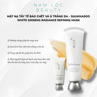 Mặt nạ tẩy TBC và ủ trắng da Sulwhasoo White Ginseng Radiance Refining Mask 35ml