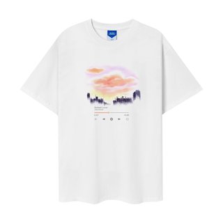 Áo thun unisex Sunset Lover màu trắng- Basic tee Onism