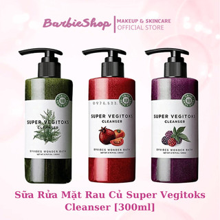 Sữa Rửa Mặt Rau Củ Quả Thải Độc Super Vegitoks Chai Lớn Vegitok [300ml]