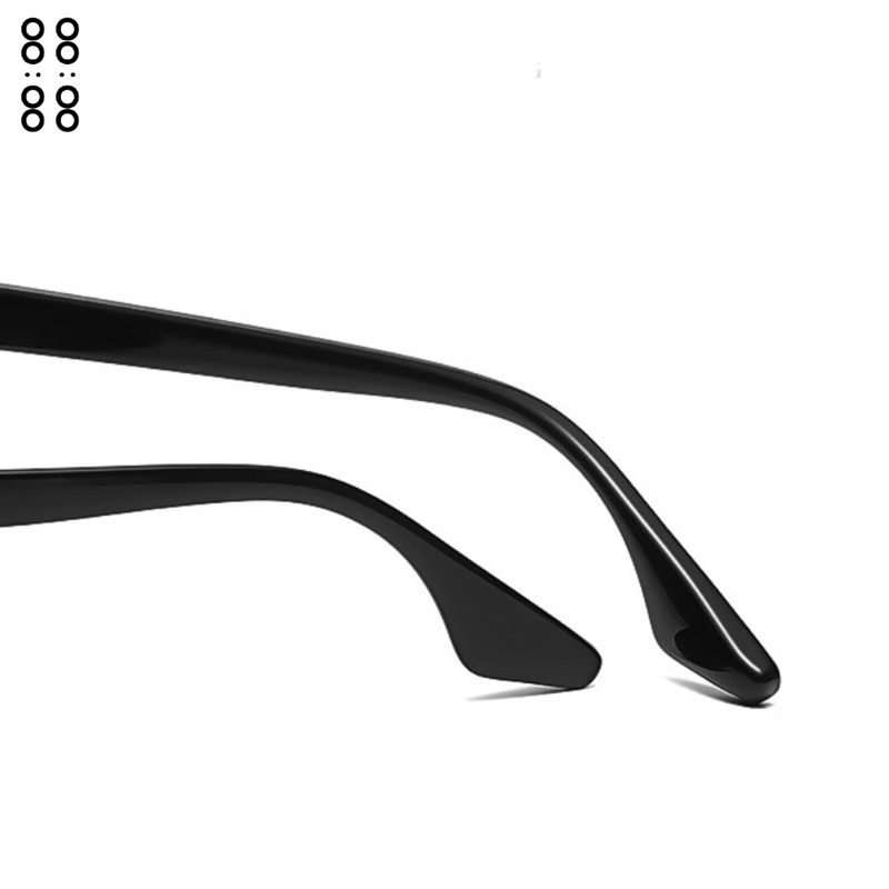 Kính mát thời trang nam nữ THE88 dáng hình chữ nhật thiết kế bo tròn chắc chắn phong cách hiện đại chống tia UV400 KM46