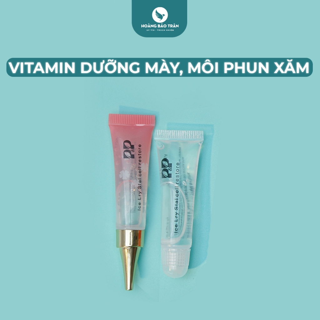 VITAMIN DƯỠNG SAU PHUN XĂM P&P GIÚP NHANH LÀNH, KÍCH MÀU CHÂN MÀY, MÔI