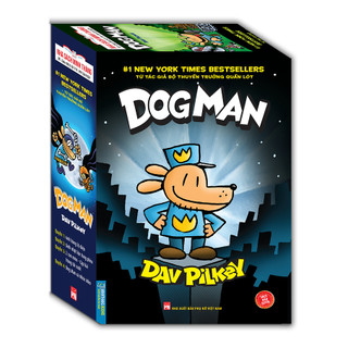 Sách - hộp dog man trọn bộ 4 tập