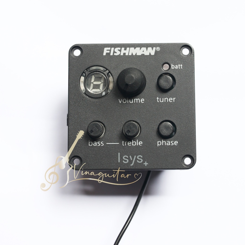 EQ đàn guitar Fishman 301 kích âm thanh ra loa cao cấp tặng kèm pin chất lượng