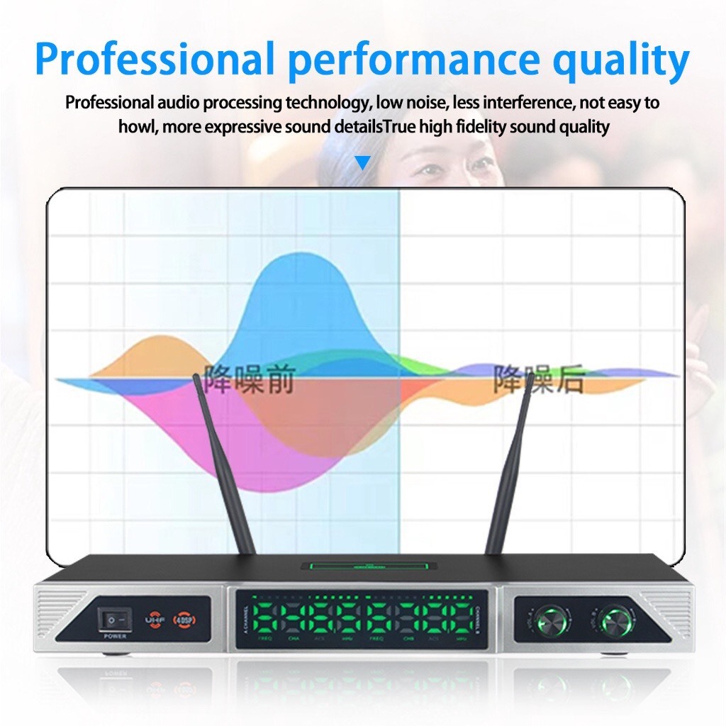 Bộ micro chính hãng Ontekco MF338 hát karaoke chuyên nghiệp, chất liệu thép cao cấp bảo hành 24 tháng thu sóng 80M