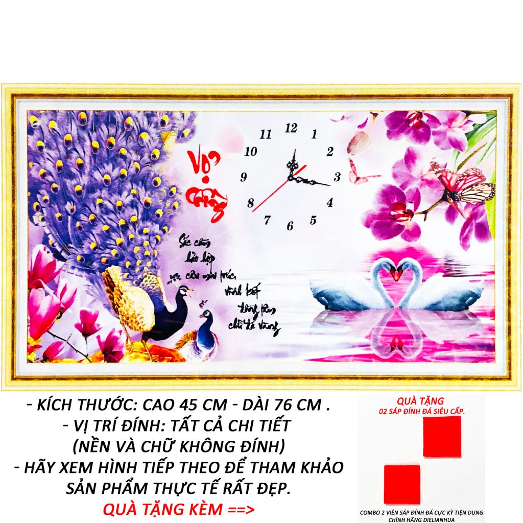 Tranh Đính Đá Tự Làm - Vợ Chồng Nghĩa Nặng Tình Sâu 28 - Tranh Minh Hiền (TỰ ĐÍNH ĐÁ)