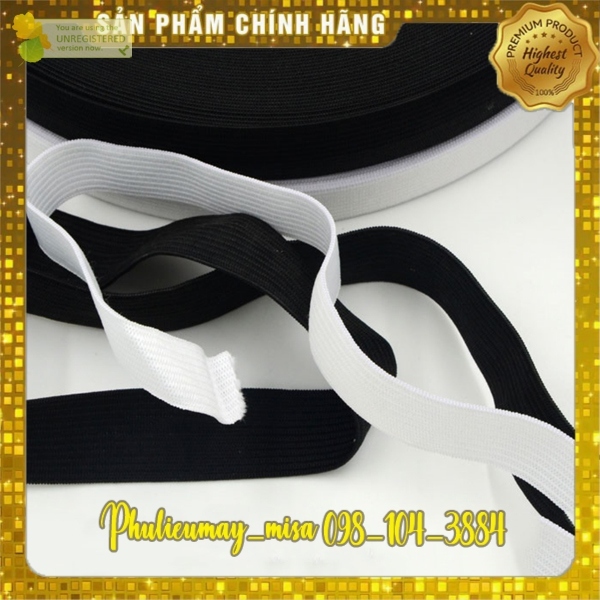 5 Mét Dây thun quần, dây chun quần 3ly 5ly 1cm 2cm 2.5cm 3cm 3.5cm 4cm 5cm - phụ liệu may rẻ