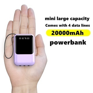 Pin sạc dự phòng Bintech 20000mAh, có sạc nhanh PD 22.5W tích hợp sẵn cáp cho điện thoại