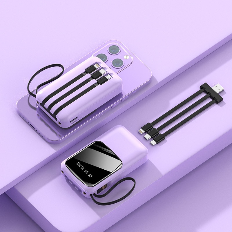 Pin sạc dự phòng Bintech 20000mAh, có sạc nhanh PD 22.5W tích hợp sẵn cáp cho điện thoại