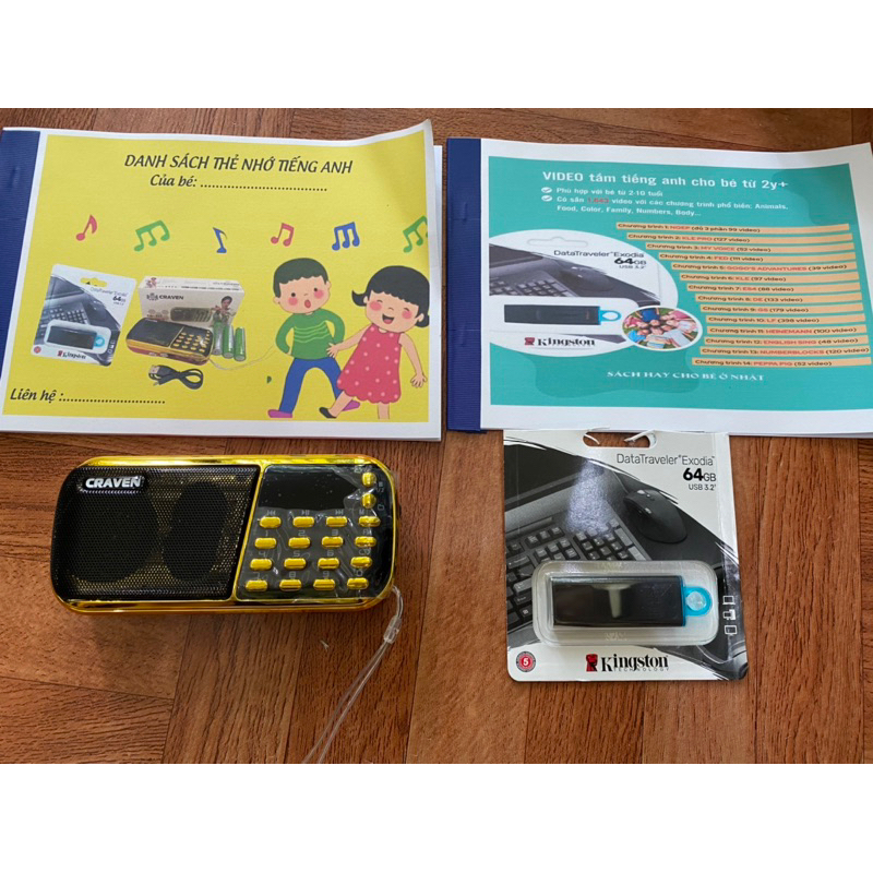 Usb 64gb học tiếng anh