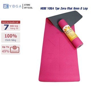 Thảm Tập Yoga Gym Định Tuyến YOGA HBE Zera TPE Mat 6mm Cao Cấp