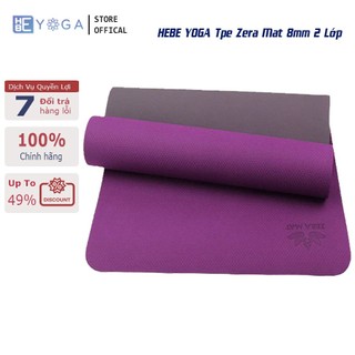 Thảm Tập Yoga Gym YOGA HBE Tpe Zera Mat 8mm 2 Lớp Cao Cấp