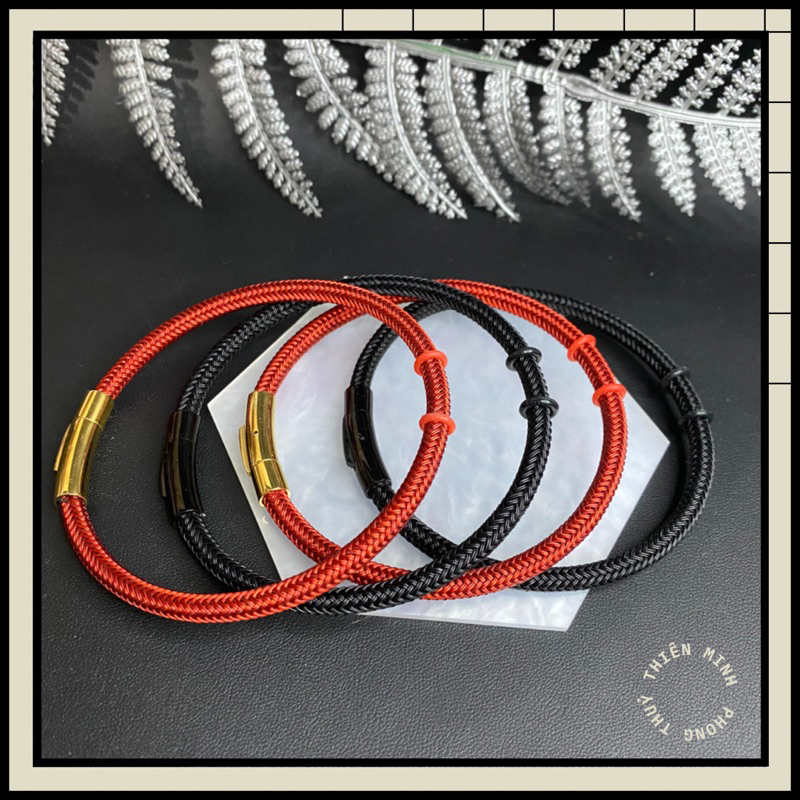 Vòng dây cáp lõi thép dùng để xỏ charm size to 5li khoá titan siêu bền