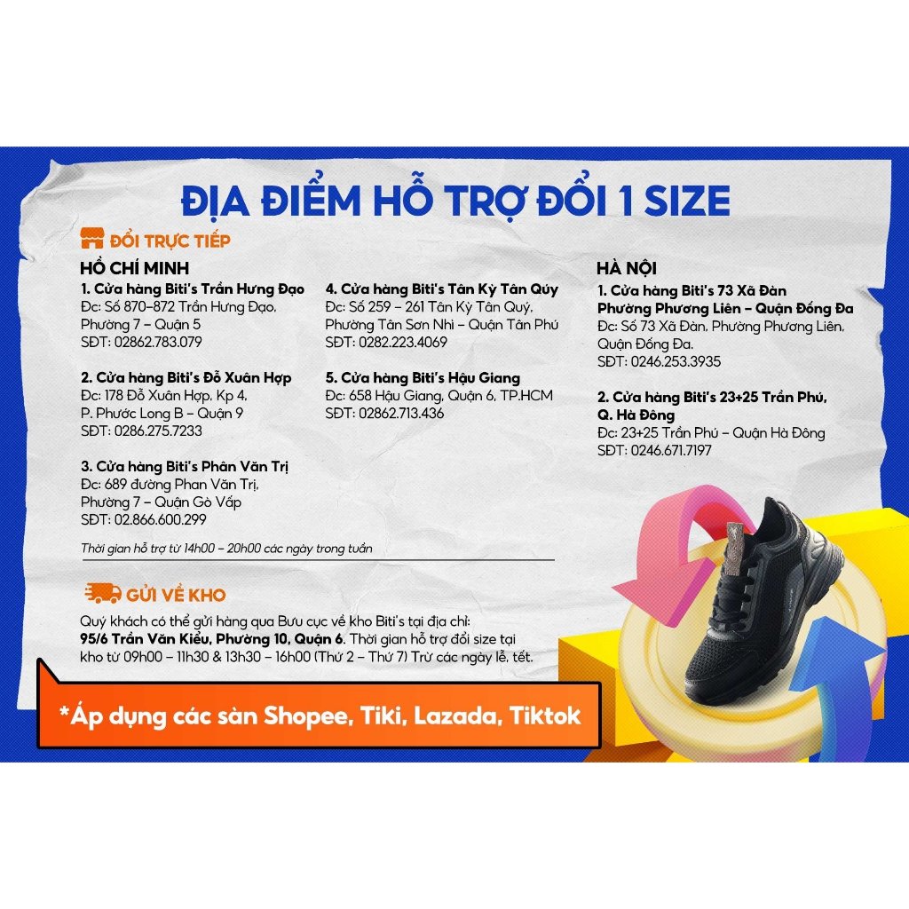 Giày Thể Thao Cao Cấp Nam - Nữ Biti's Hunter Street đế #BÀO x VietMax: BEATER - Hustle Edition HSM002200XDG / DSWH002200