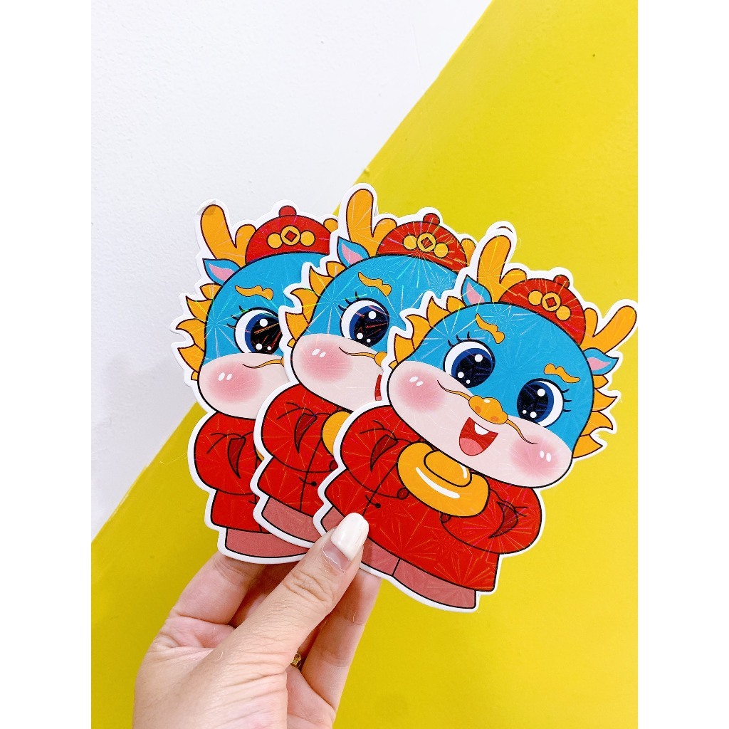 Combo 50 Bao Lì Xì Rồng Vàng Đủ Mẫu Tết 2024 Hình Rồng Ngộ Nghĩnh, Đáng Yêu