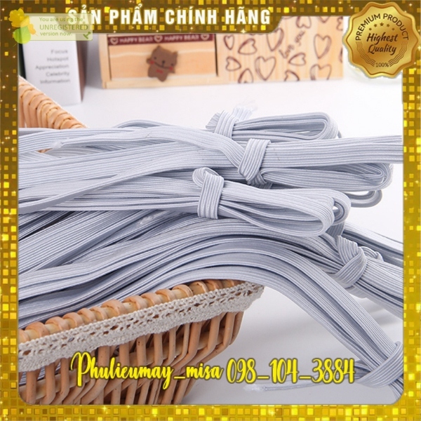 5 Mét Dây thun quần, dây chun quần 3ly 5ly 1cm 2cm 2.5cm 3cm 3.5cm 4cm 5cm - phụ liệu may rẻ