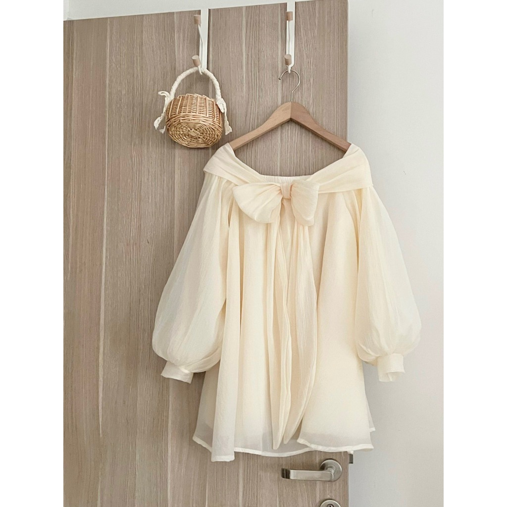 Đầm Váy Babydoll Nơ Liền 2 Lớp Quảng Châu, Form Rộng Ulzzang Loại 1