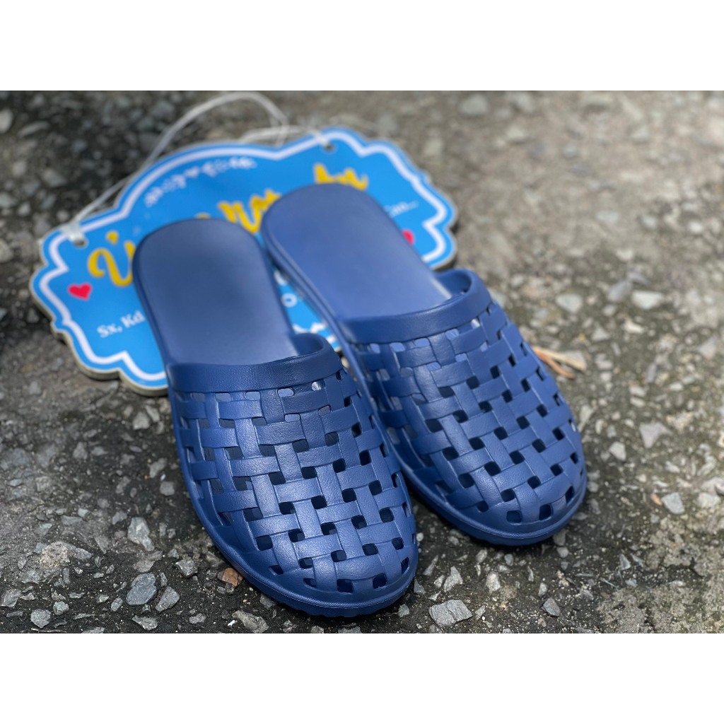 Dép nhựa EVA dép rọ đi mưa siêu nhẹ, siêu êm, dẻo dai đàn hồi tốt, chống trượt, chống thấm nước