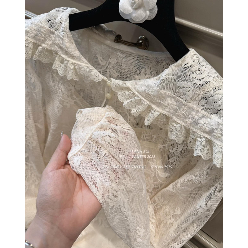 Sơ mi ren cổ bèo  👜 // có sẵn