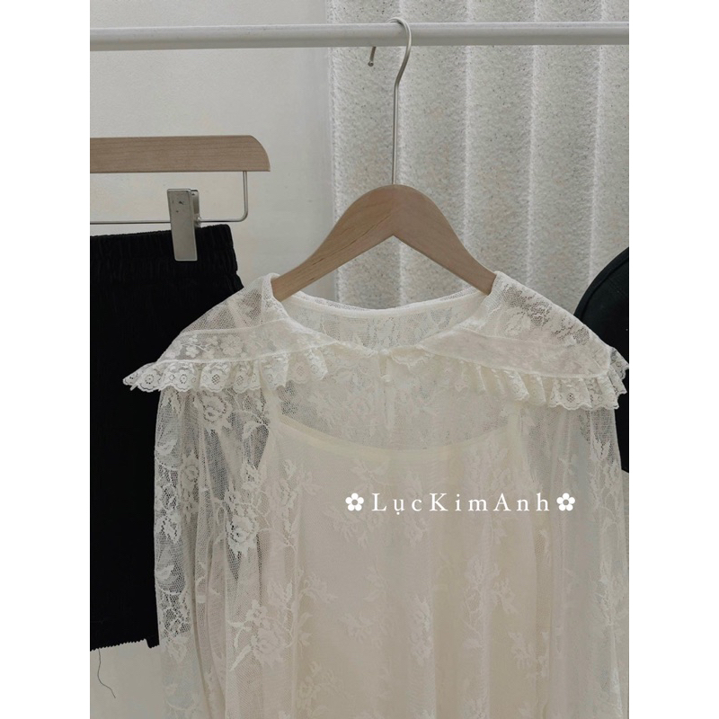 Sơ mi ren cổ bèo  👜 // có sẵn