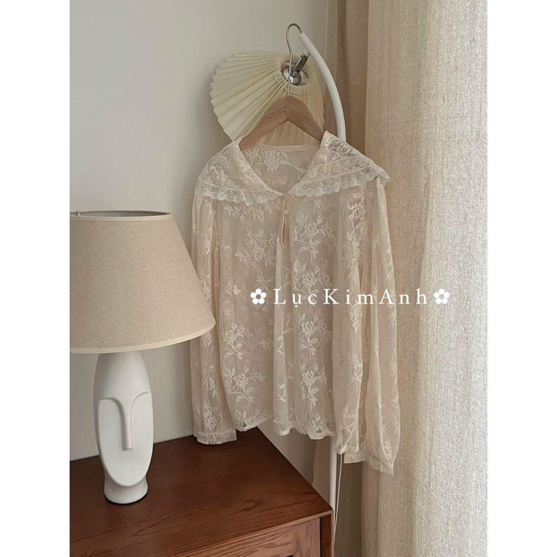 Sơ mi ren cổ bèo  👜 // có sẵn