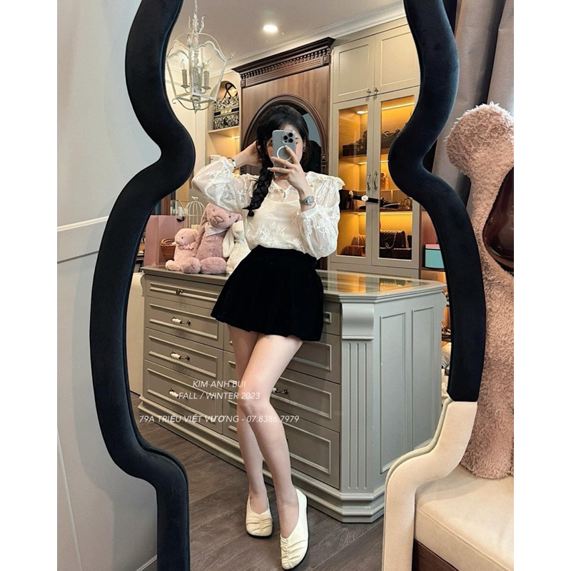 Sơ mi ren cổ bèo  👜 // có sẵn