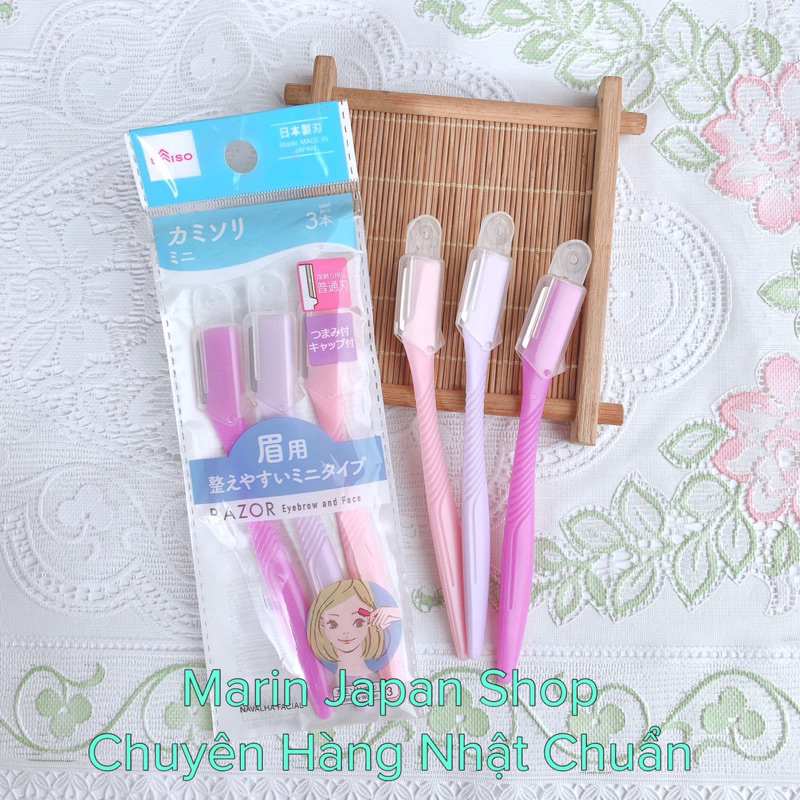 Dao cạo chân mày, lông mày , lông mặt Razor Nhật Bản