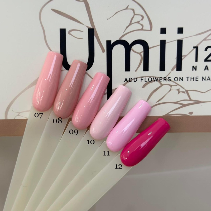 Set sơn gel Umii hồng 12 màu - sơn gel- đồ nails nhật quyên