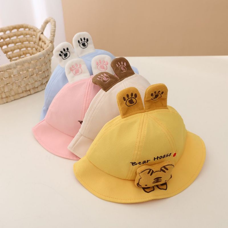 Mũ Nón Bucket có vành hình thú dễ thuơng cho bé trai bé gái 1 - 4 tuổi Xinh Xắn