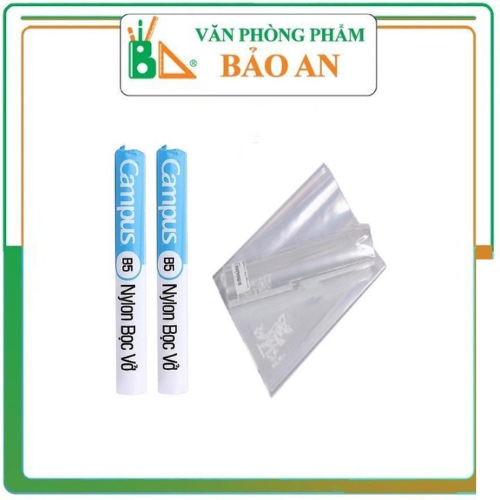 Nylon bọc vở Campus KT:179x252mm mua 4 tặng 1 dành cho học sinh giúp cho sách vở luôn mới và sạch sẽ
