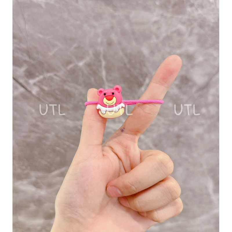 Set buộc tóc gấu dâu cho bé 10 chi tiết