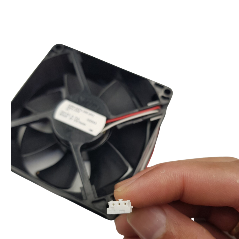 Quạt tản nhiệt 24V 8x8x2.5CM 3 dây 2.0MM dòng 0.13A Nidec chính hãng D08K-24TU - ShopLinhKienHT