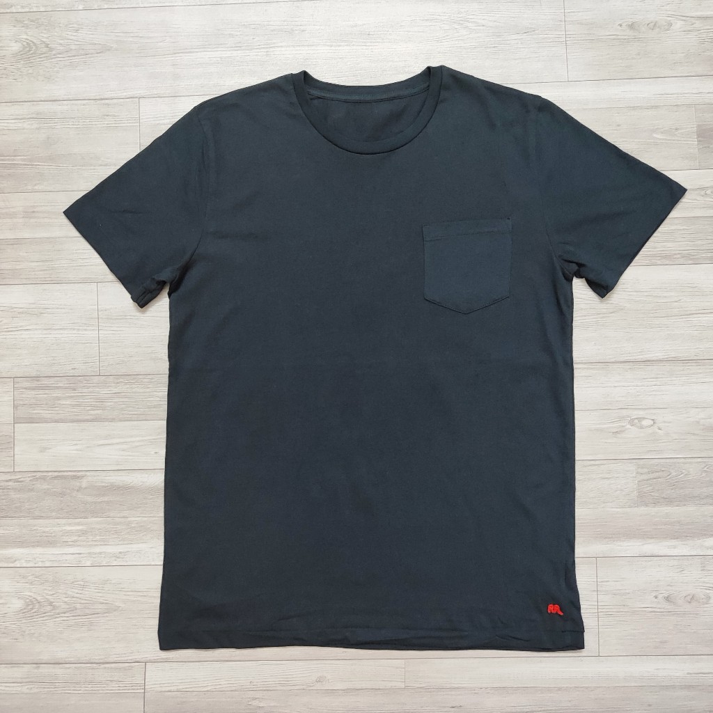 Áo phông nam xuất dư chất cotton tự nhiên Organic, mềm mịn mát mẻ, thun tay ngắn màu đen