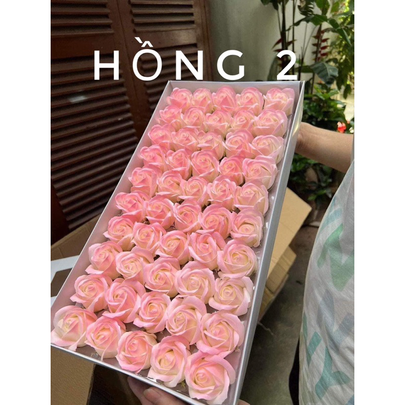 Hoa sáp loang màu 3 lớp tặng kèm que cắm hoa cho khách, hàng siêu đẹp loại 1