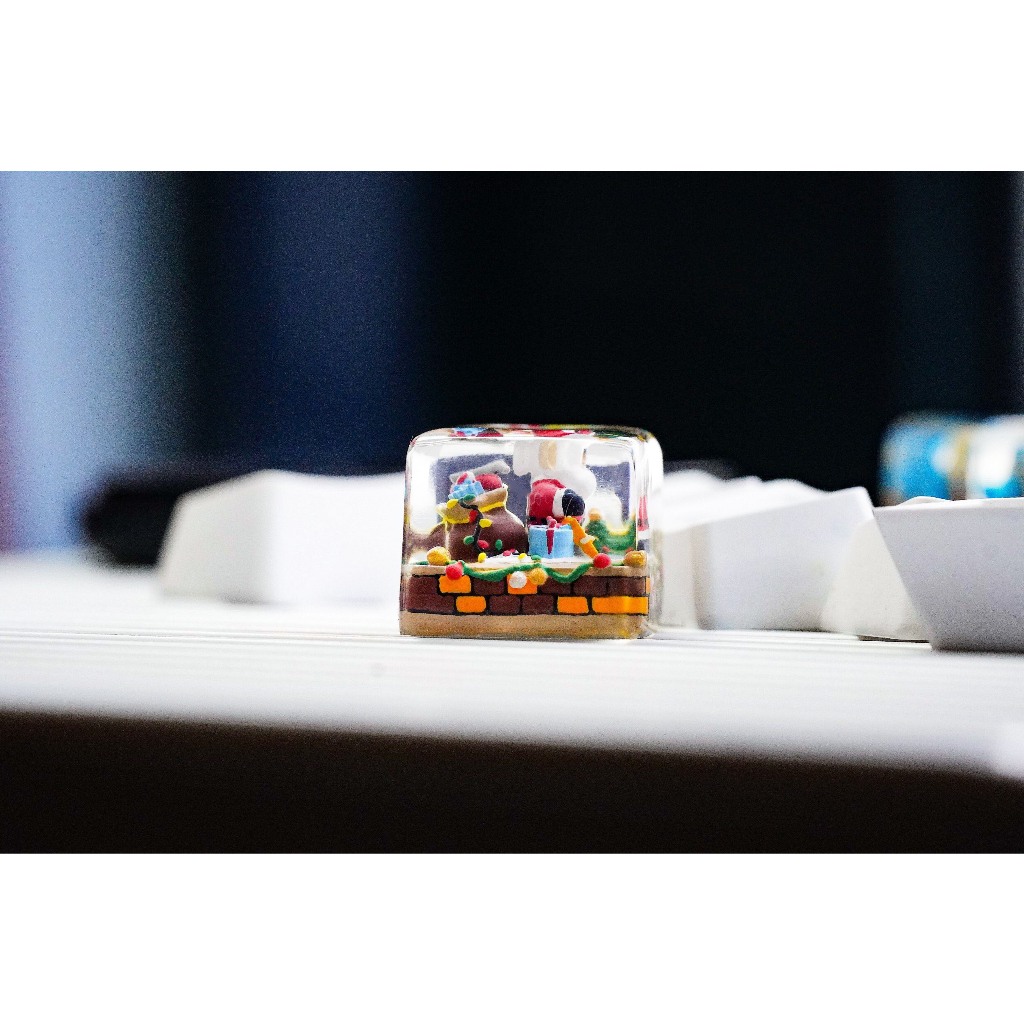 Keycap ông già Noel , quà tặng giáng sinh, keycaps Artisan