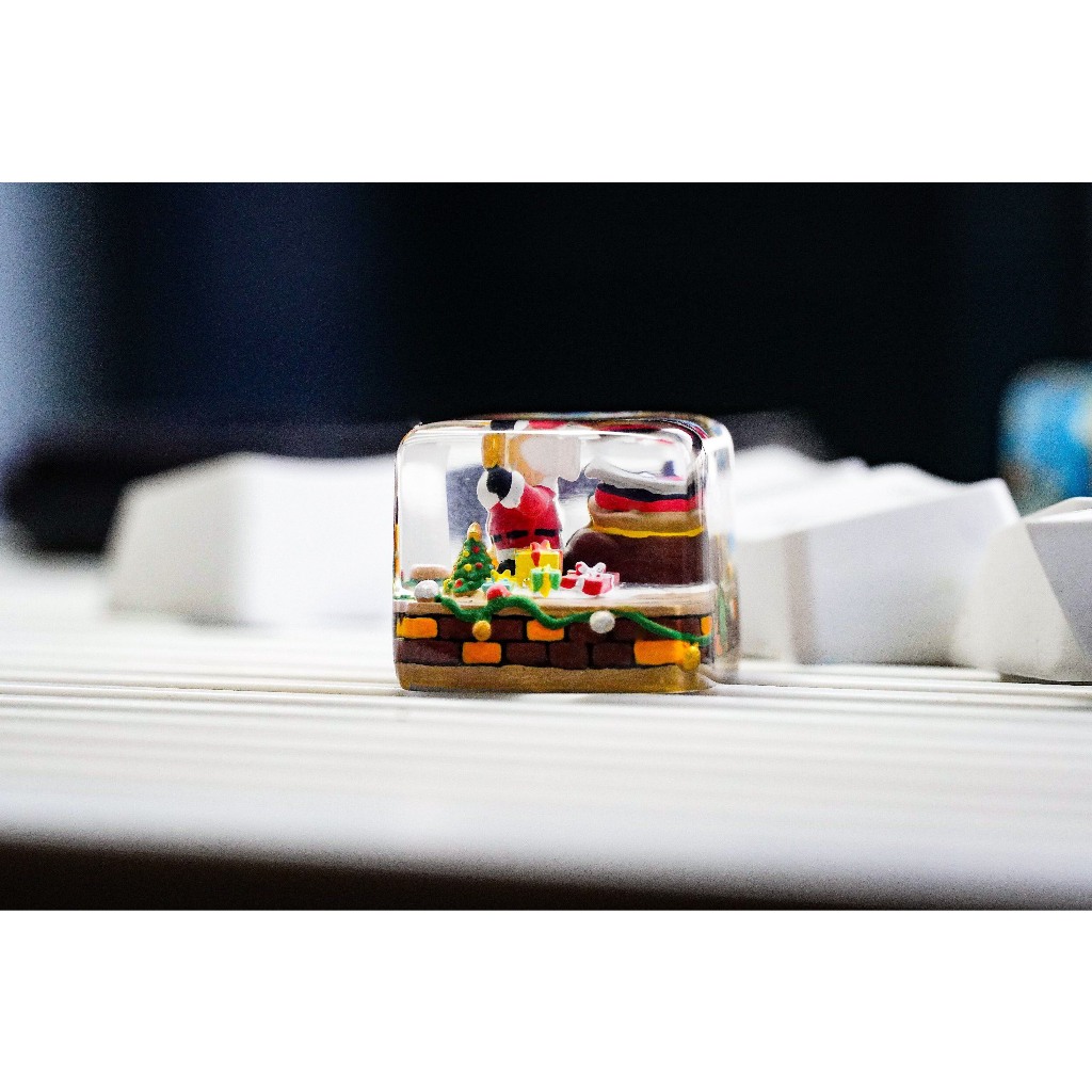 Keycap ông già Noel , quà tặng giáng sinh, keycaps Artisan
