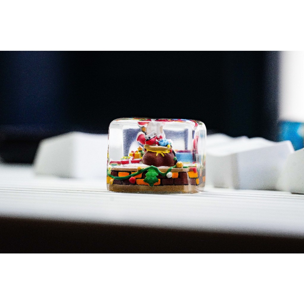Keycap ông già Noel , quà tặng giáng sinh, keycaps Artisan