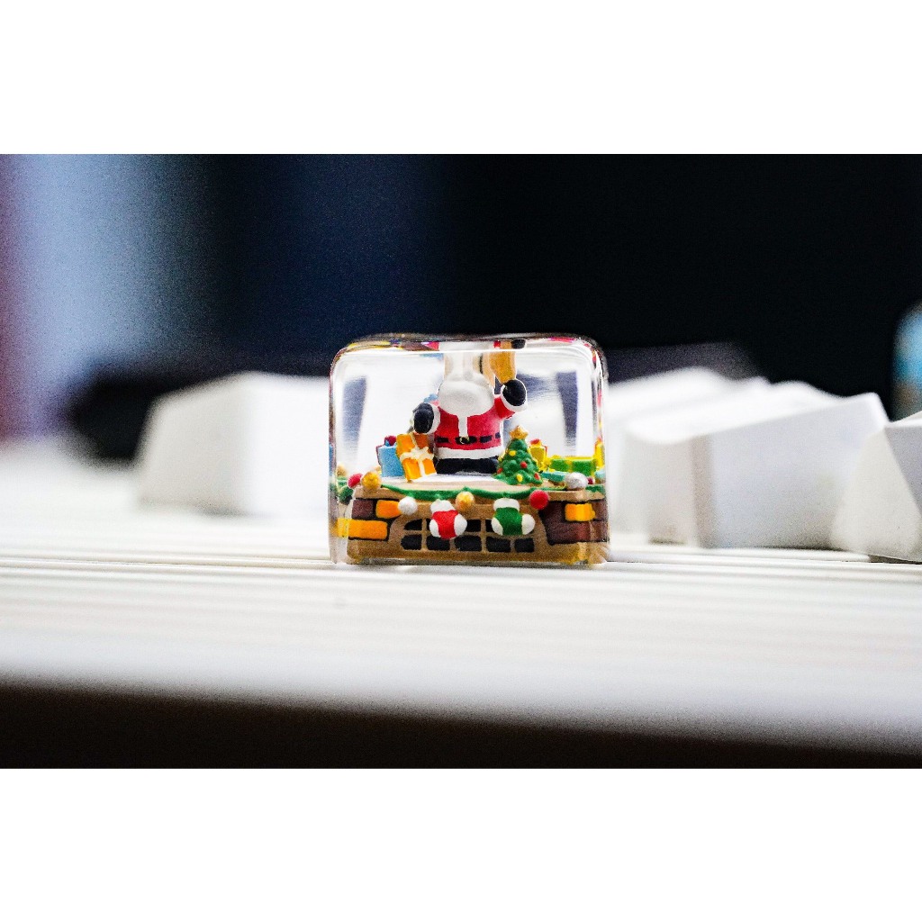 Keycap ông già Noel , quà tặng giáng sinh, keycaps Artisan
