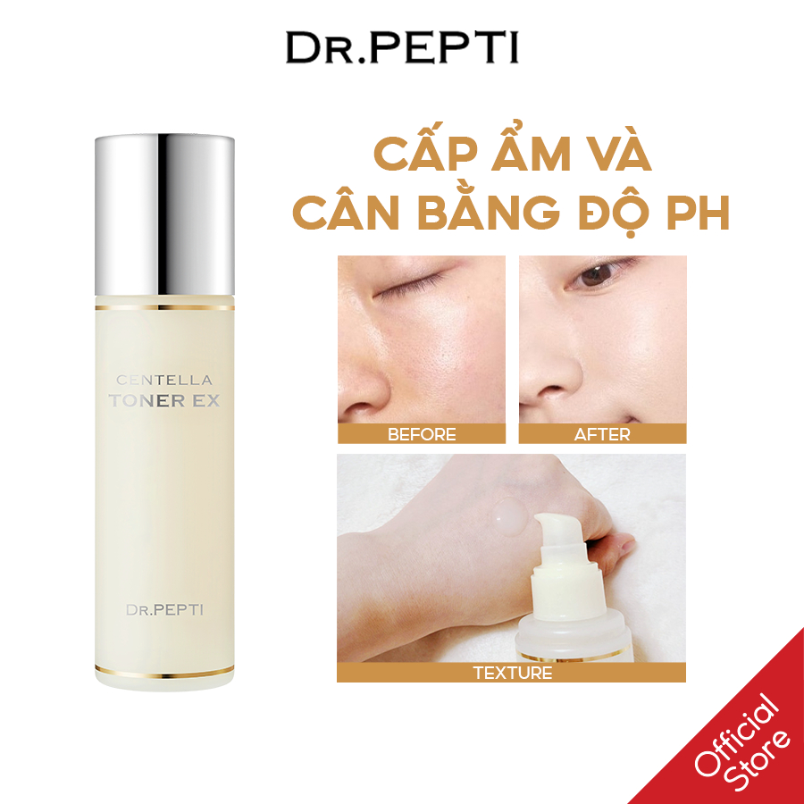 [Combo] Sữa Rửa Mặt Dr.Pepti Galacto Cleansing Foam Và Nước Hoa Hồng Dr.Pepti Centella Toner Ex 180ml