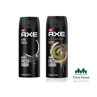 Xịt nước hoa khử mùi toàn thân nam Axe Gold Temptation / Black 135ml