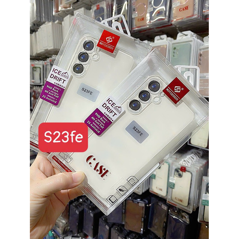 Ốp lưng KST Desing trong suốt cho Samsung S24 ,S23 FE, S23, S23 Plus, S23 Ultra , S22 Ultra bảo vệ cụm camera full box
